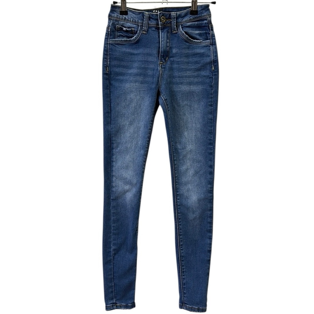 Wax Jeans Los Angeles Stretch Denim Mid Rise Skinny Jeans Womens 0 or 24 Waist